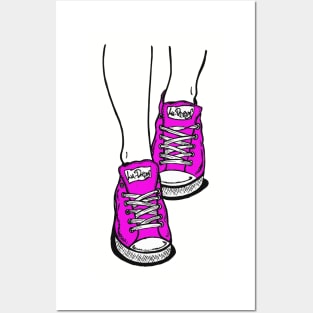 Pink Sneakers. Posters and Art